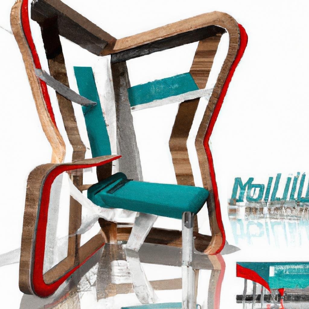 Estilo único: Colagem artística em cadeiras de plástico