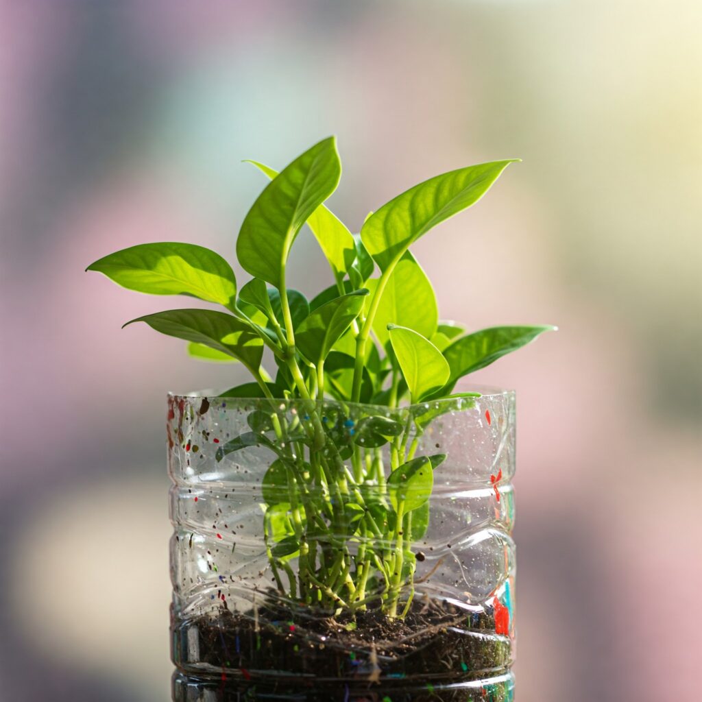 Jardins Verticais DIY com Garrafas PET: Beleza Sustentável ao Seu Alcance