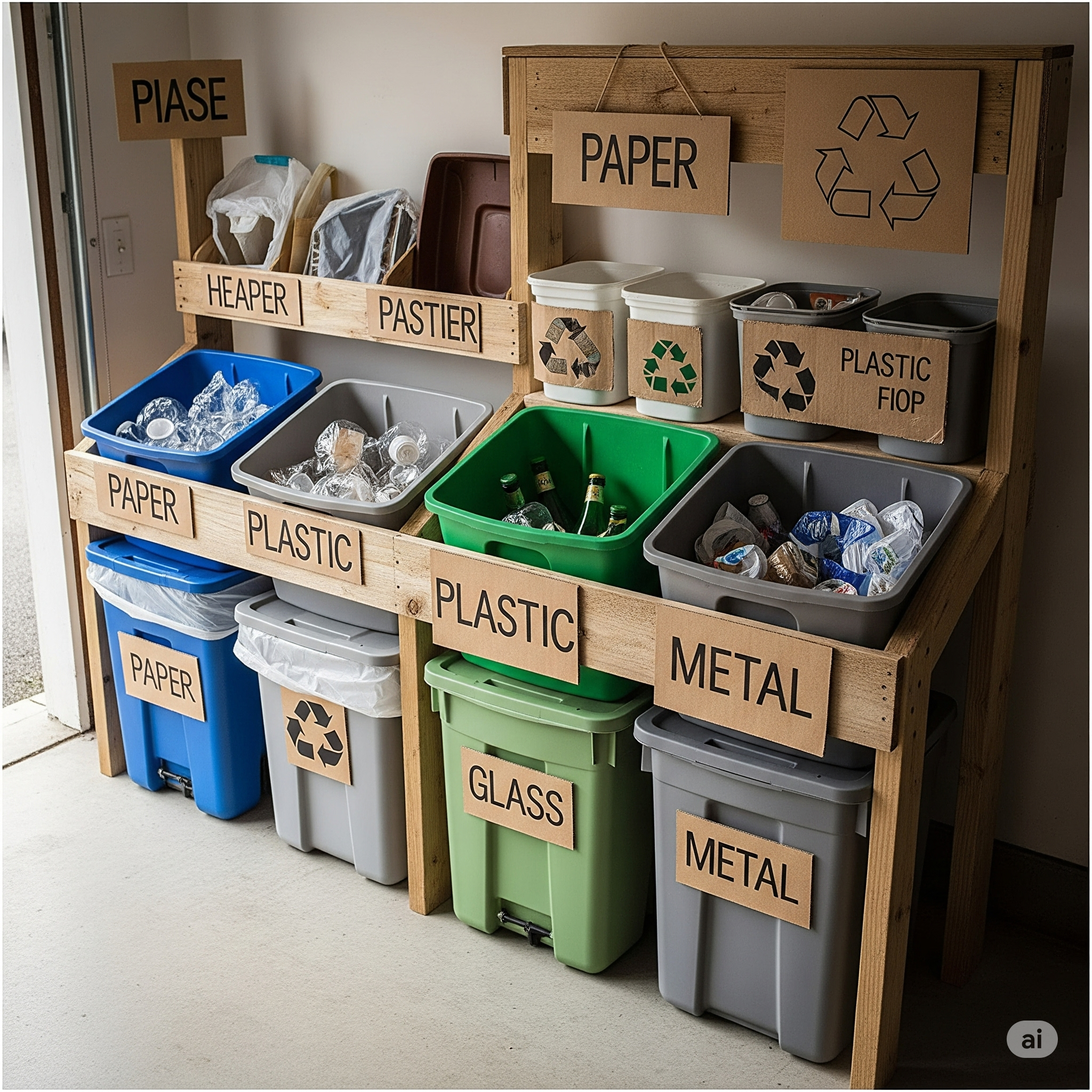 Como montar uma estação de reciclagem em casa com baixo custo