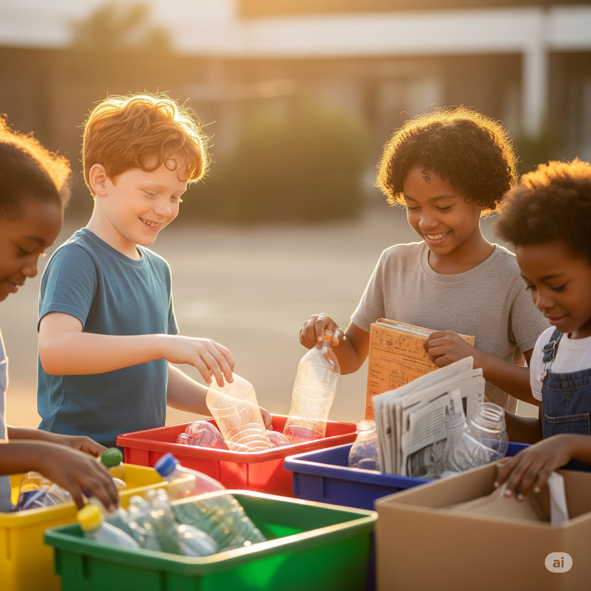 Como ensinar crianças a reciclar de forma divertida