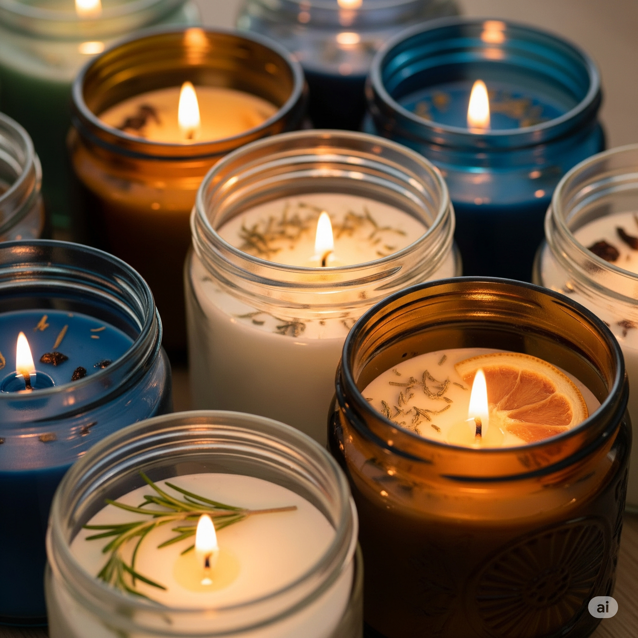 Saiba como fazer velas artesanais usando potes de vidro reaproveitados