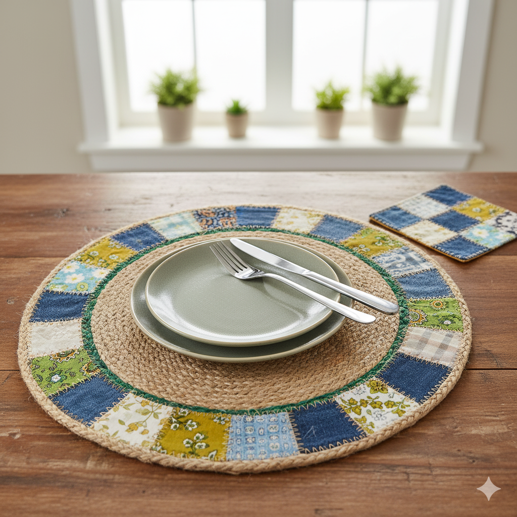 A Combinação Perfeita: Por Que Usar Juta e Tecido Reciclado?