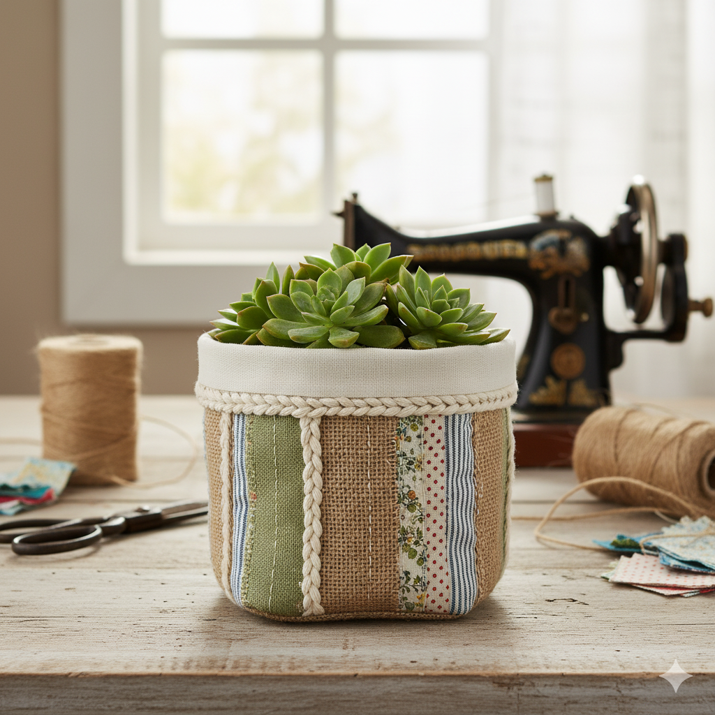 Por que criar cachepôs de tecido?