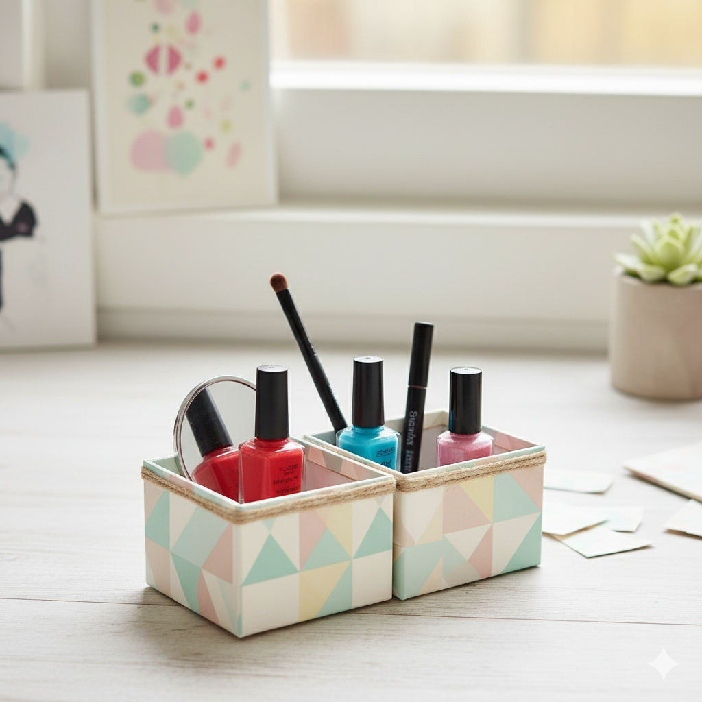 Por que Criar um Organizador de Maquiagem com Material Reciclado?