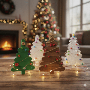 Saiba como criar miniárvores de Natal com palitos de picolé