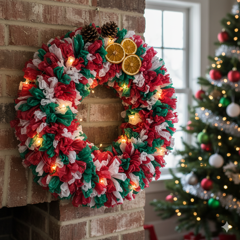 Por que Criar uma Guirlanda de Natal com Sacolas Plásticas? Benefícios Além da Economia