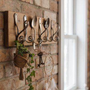 Saiba como transformar talheres velhos em ganchos decorativos