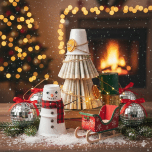 Como criar lembrancinhas de Natal usando materiais recicláveis