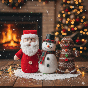 Saiba como criar bonecos natalinos usando meias velhas