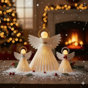 Como criar anjos de Natal usando filtros de café